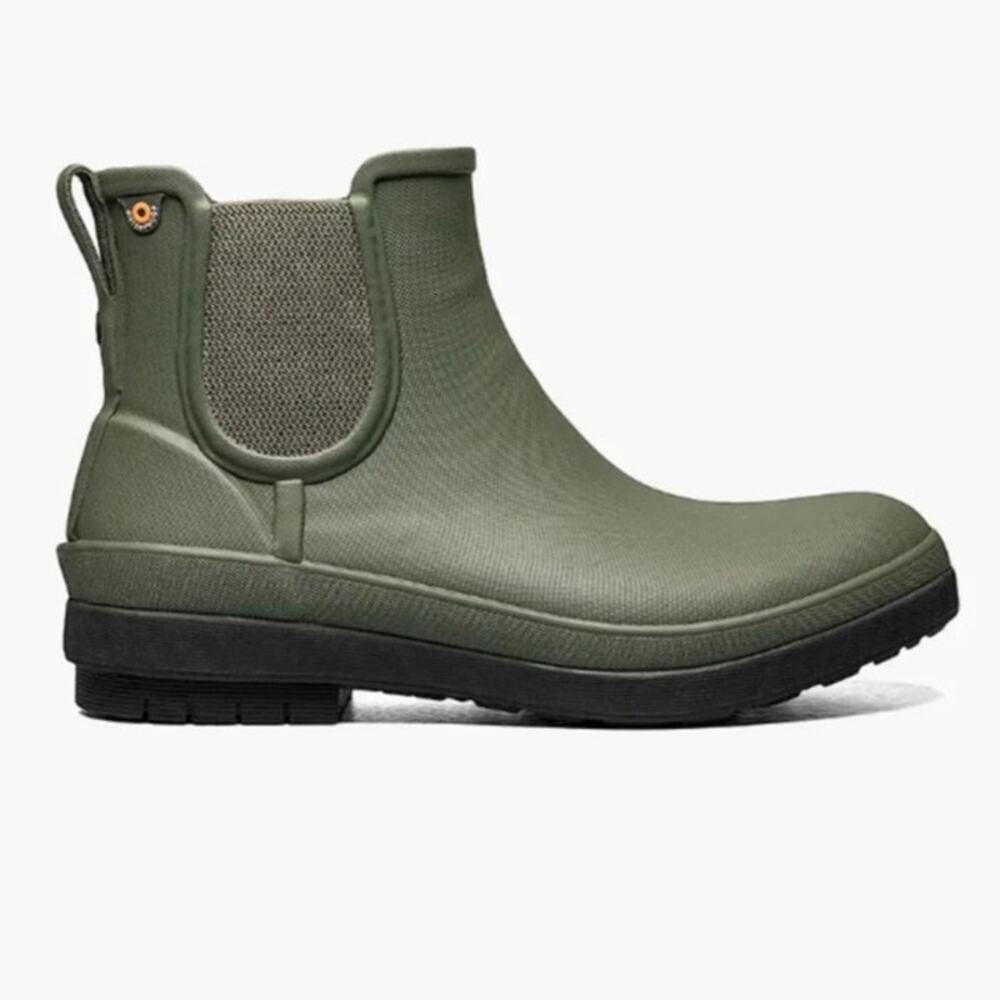Bogs Women's Amanda Chelsea Green Ash 10 Rain boots Outdoor ankle boots